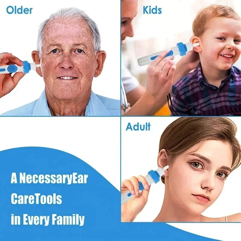 Revolutionary JUSTLANG Cordless Electric Ear Wax Remover - Experience Painless and Safe Ear Cleaning for All Ages